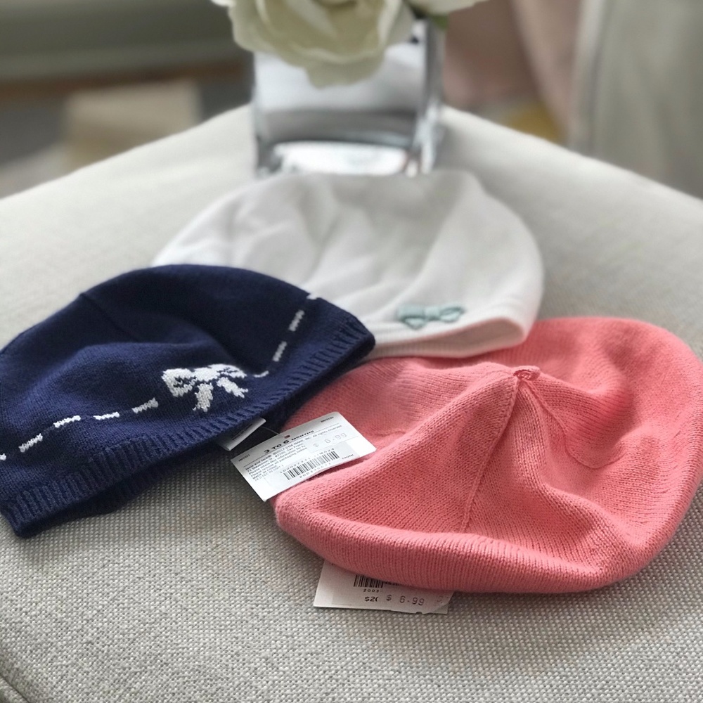 Janie and Jack Baby Hat Set